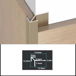 perfil aluminio esquinero 3m