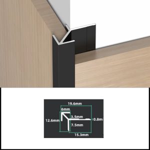perfil aluminio esquinero 3m