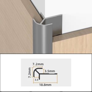 perfil aluminio esquinero 3m