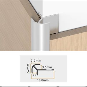 perfil aluminio esquinero 3m