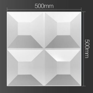 3D PVC PANEL BLANCO D024