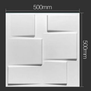 3D PVC PANEL BLANCO D098